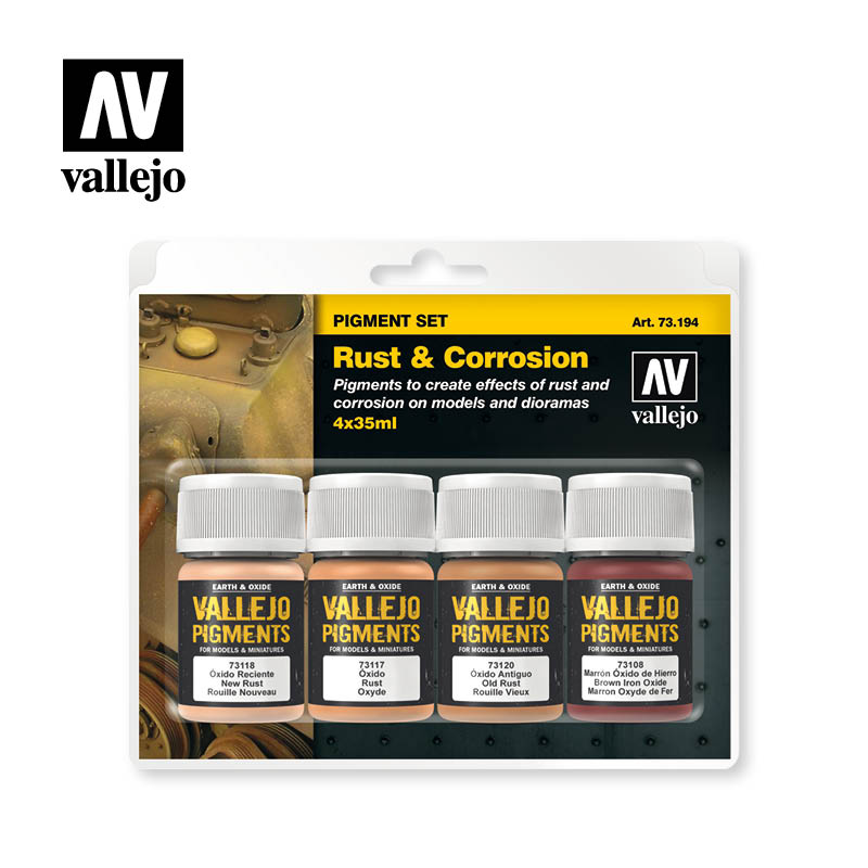 Vallejo Pigment Set - Rust & Corrosion