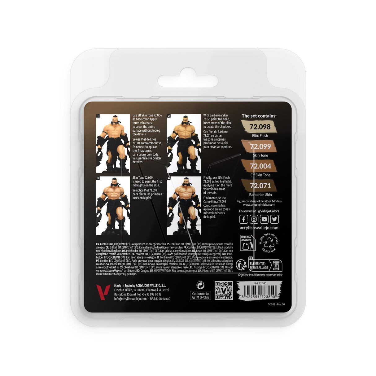 Vallejo Game Colour - Tanned Skin Set