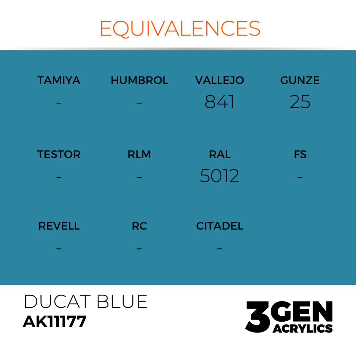 AK Interactive 3Gen Acrylics - Ducat Blue 17ml