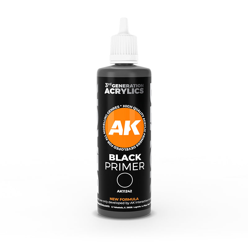 AK Interactive 3Gen - Black Primer 100ml