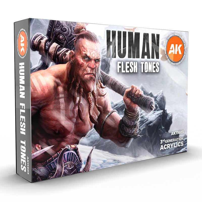 AK Interactive 3Gen Set - Human Flesh Tones
