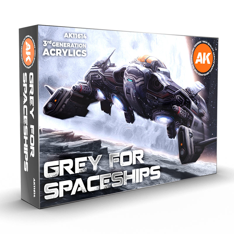 AK Interactive 3Gen Set - Grey For Spaceships