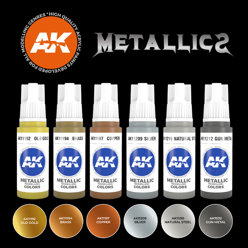 AK Interactive 3Gen Set - Metallics