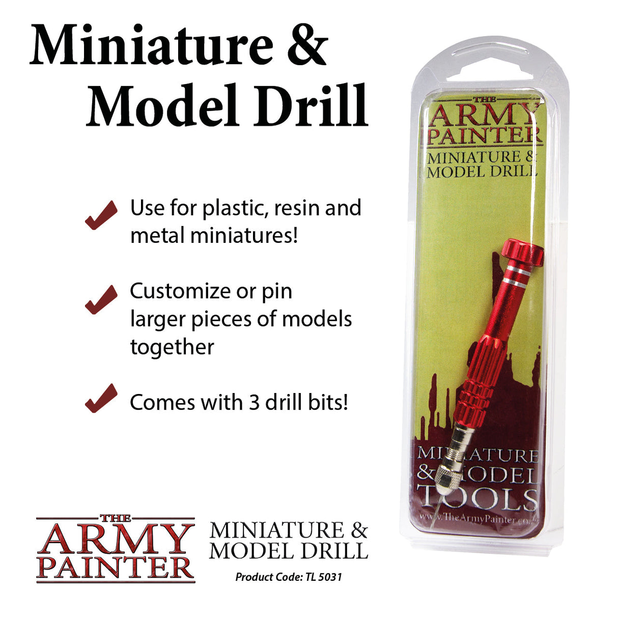 Army Painter Tools - Miniature & Model Drill