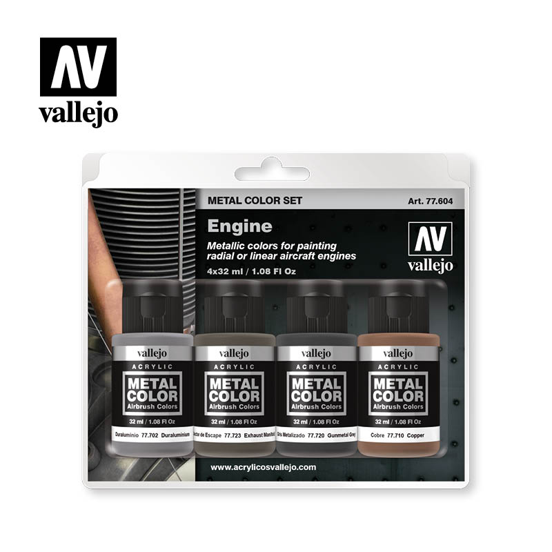 Vallejo Metal Colour Set - Engine