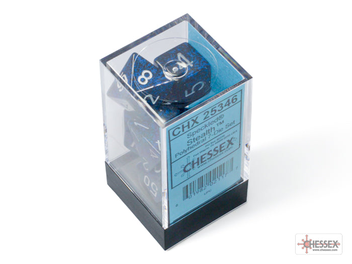 Chessex Speckled Stealth Polyhedral 7-Die Set