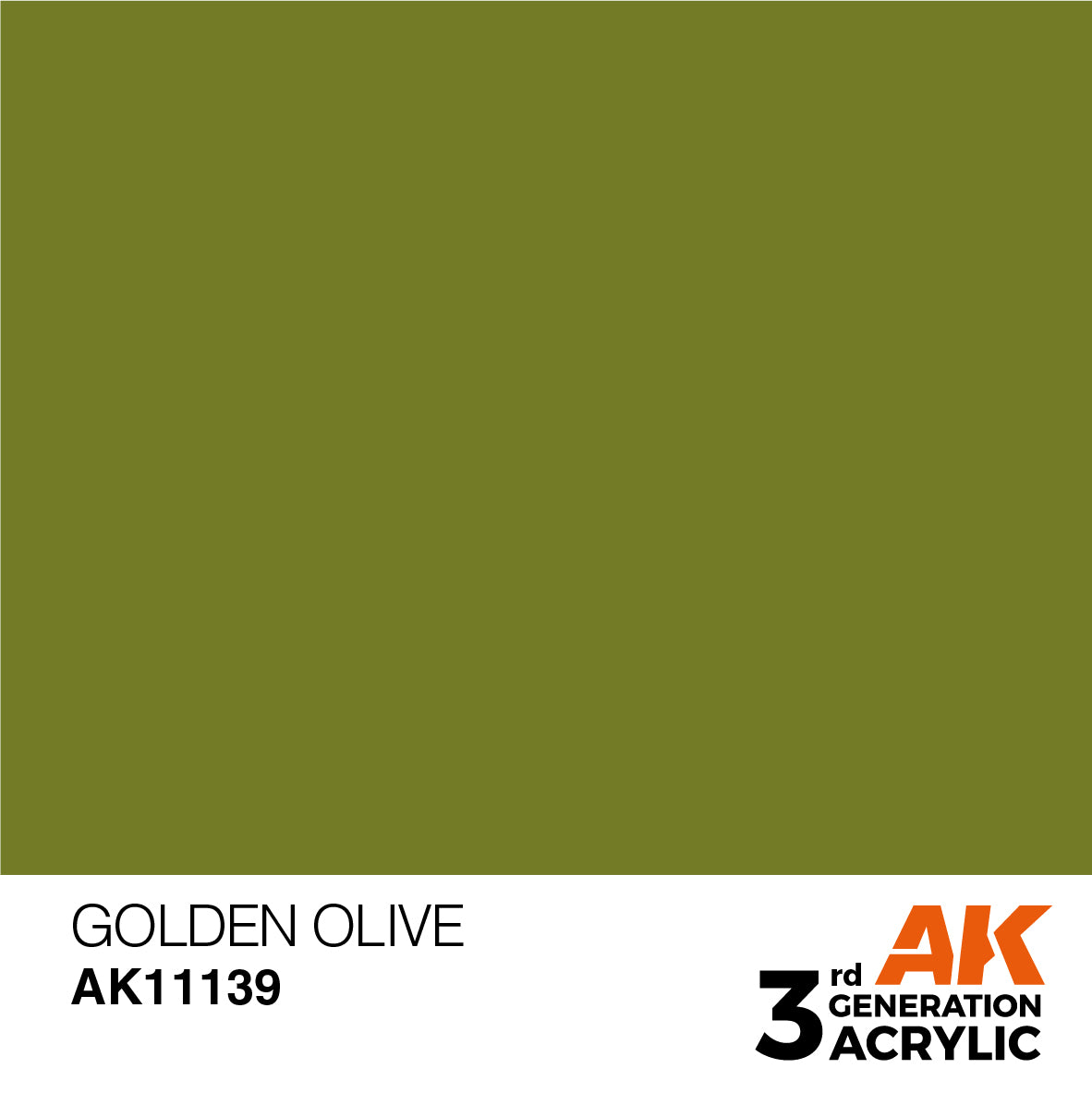 AK Interactive 3Gen Acrylics - Golden Olive 17ml