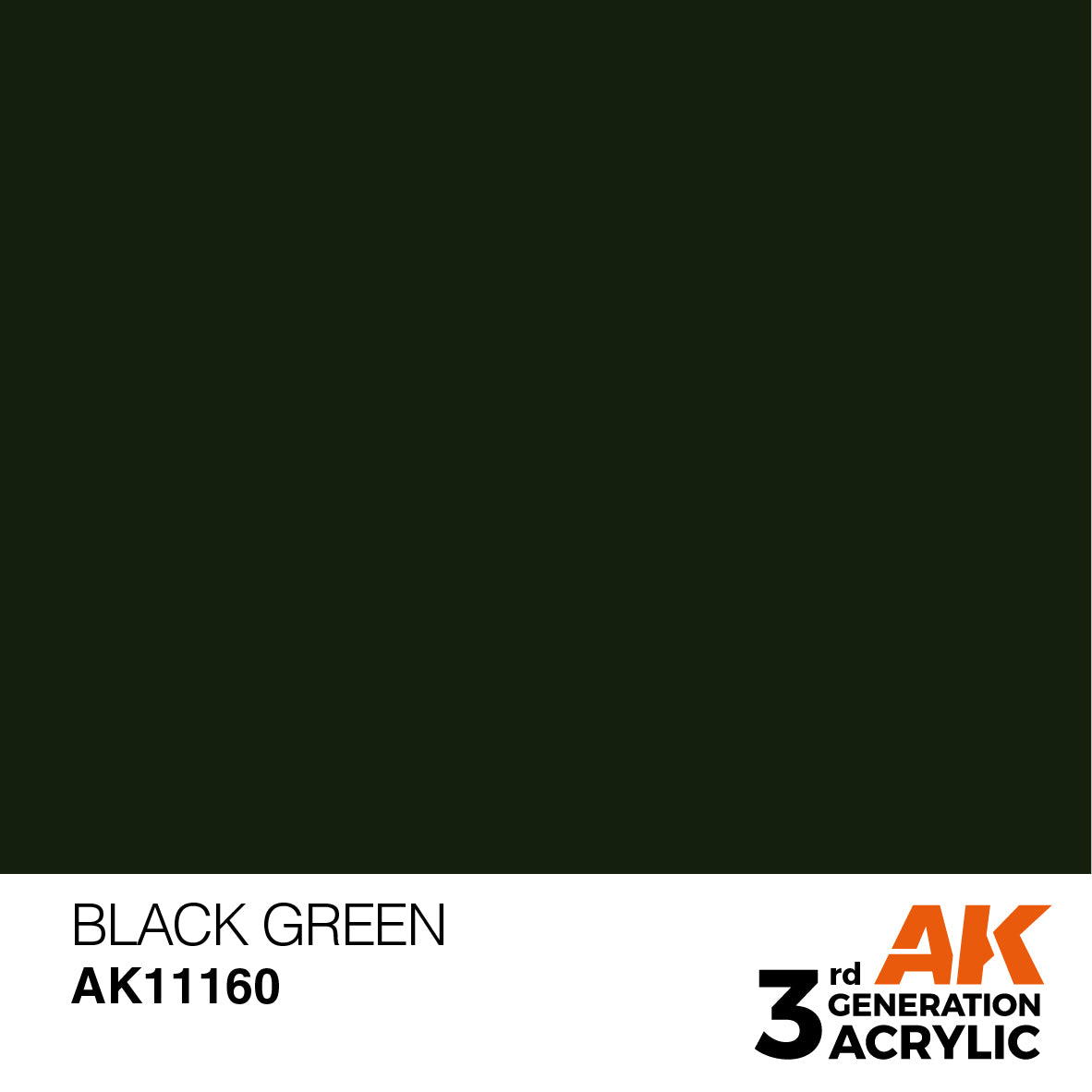AK Interactive 3Gen Acrylics - Black Green 17ml