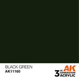 AK Interactive 3Gen Acrylics - Black Green 17ml
