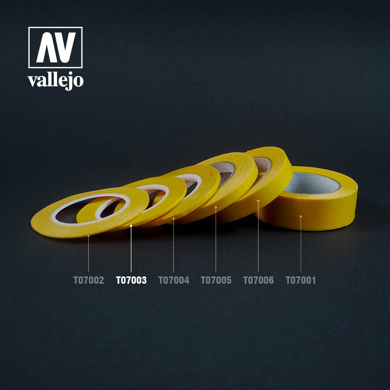 Vallejo Masking Tape Twin Pack - 1mm, 2mm, 3mm or 6mm